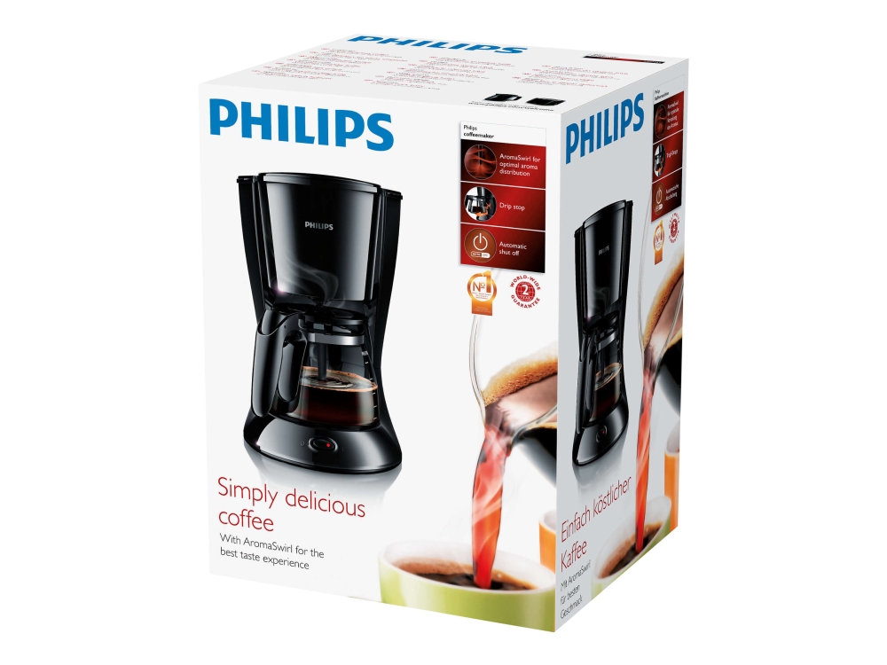 Philips Daily Collection Hd7461 Kaffemaskine Kopper Sort 8710103673989