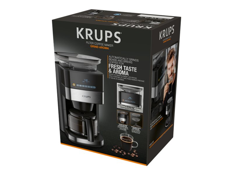 Krups Grind Aroma Km832810 Kaffemaskine Kopper Sort 3045380018037