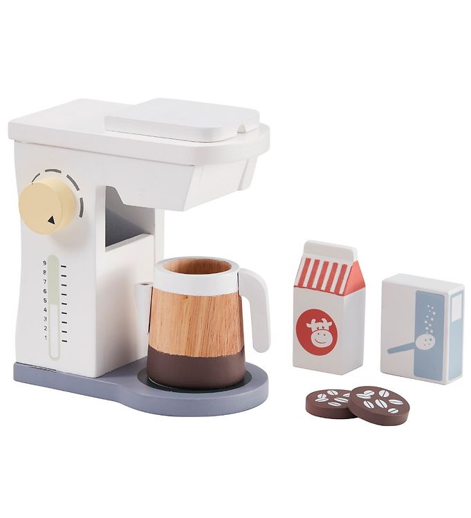 Kids Concept Kaffemaskine Tilbehør Træ Hvid 7340028727675