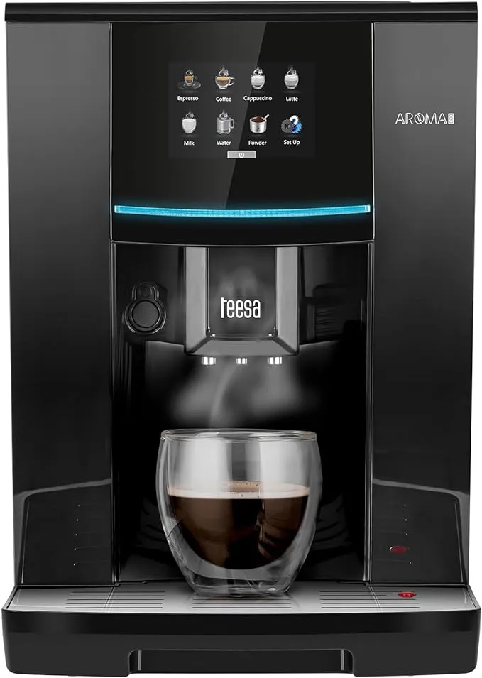 Teesa Tessa Aroma 800 Kombi Kaffemaskine Kaffebønner Malet Kaffe Indbygget Kværn 1500 Sort 5901890064859