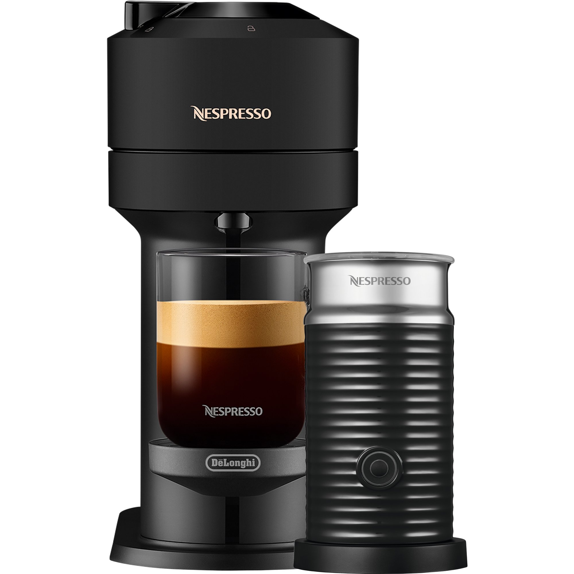 Vertuo Next Value Pack Kaffemaskine Mælkeskummer Sort 8004399022898