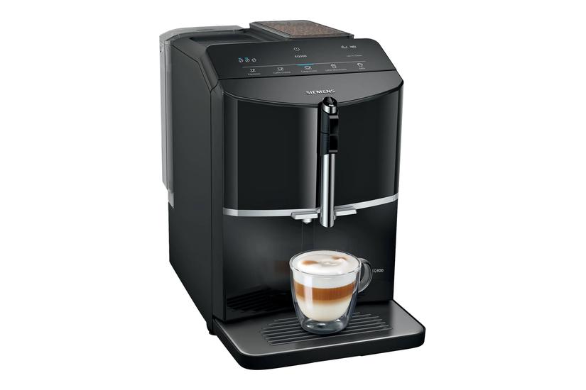Siemens 300 Tf301e19 Automatisk Kaffemaskine Med Mælkeskummer Bar Pianosort 4242003926864